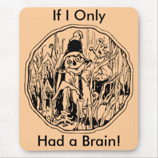 Halloween Scarecrow No Brain Mousepad