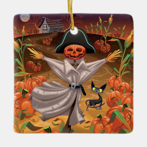 Halloween Scarecrow Ornament