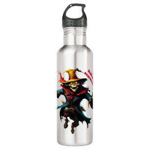 Halloween scarecrow  stainless steel water bottle