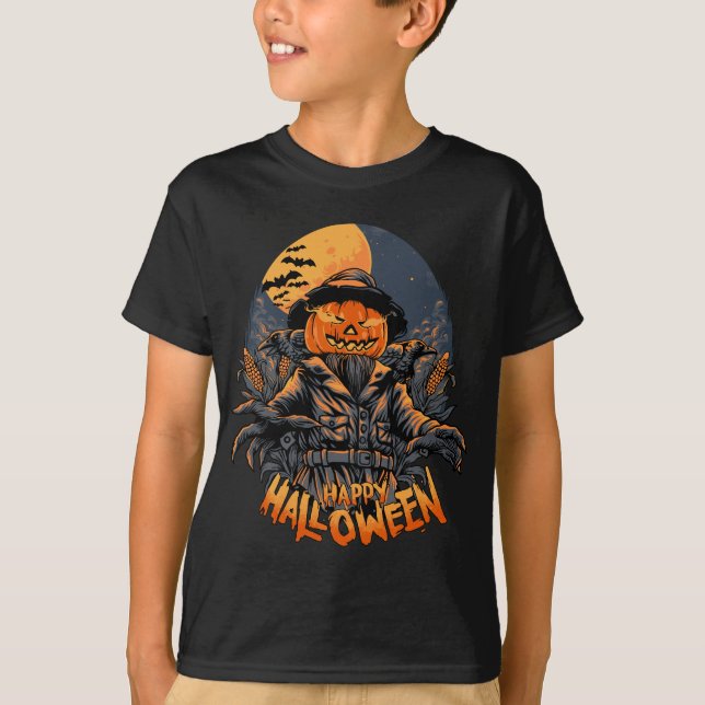 Halloween Scarecrow T-Shirt (Front)