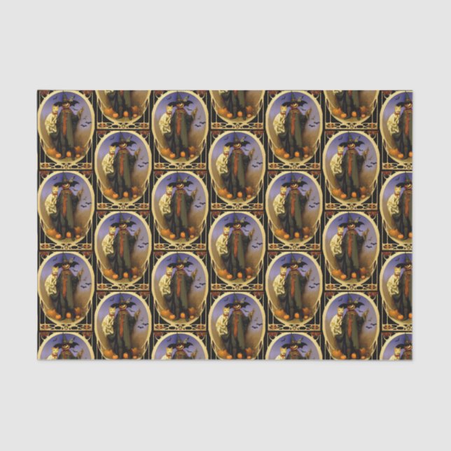 Halloween Scarecrow tissue paper (Front)