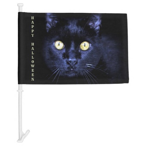 Halloween Scary Black Cat Horror Dark Nigh Car Flag