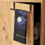 Halloween Scary Black Cat Horror Dark Night Kitchen Towel