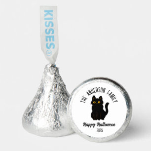 Halloween Scary Black Cat Personalized Name Hershey®'s Kisses®