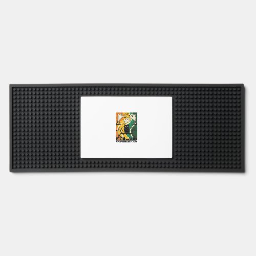 Halloween Scary Black Owl Ghosts Graveyard_1 Bar Mat