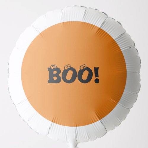 Halloween Scary Boo eyeballs black orange spooky Balloon