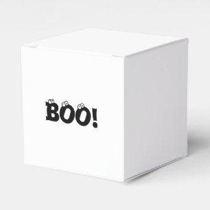 Halloween Scary Boo! eyeballs black white treats Favor Boxes