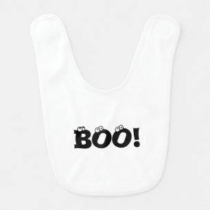 Halloween Scary Boo! eyeballs funny costume Baby Bib