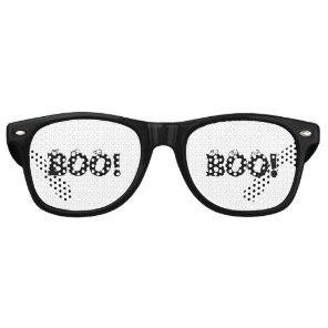 Halloween Scary Boo! eyeballs funny costume Retro Sunglasses
