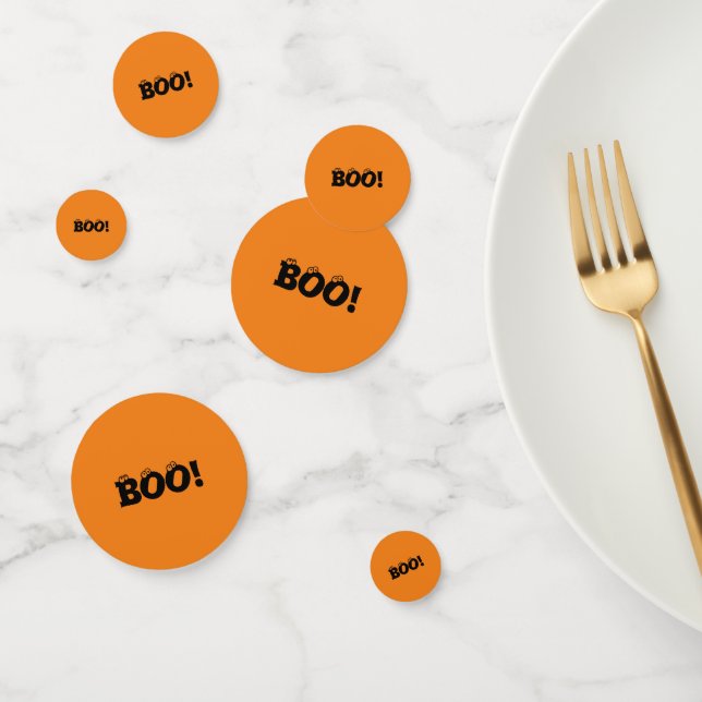 Halloween Scary Boo! eyeballs orange decoration  Confetti (Group)