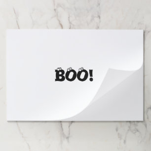 Halloween Scary Boo! eyeballs paper placemats
