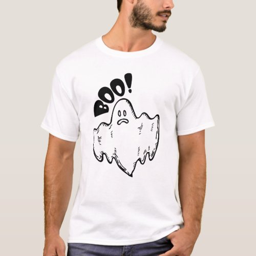 Halloween Scary Boo Ghost Evil bat Pumpkin Funny T_Shirt