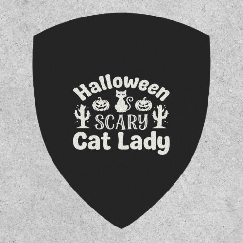 Halloween Scary Cat Lady_1 Patch