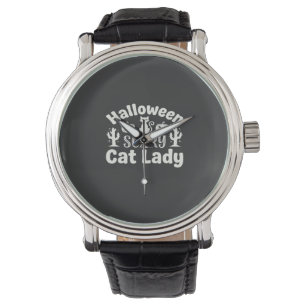 Halloween Scary Cat Lady_1 Watch