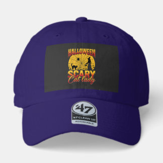 Halloween Scary Cat Lady Witch Spider Web 47 Brand Hat