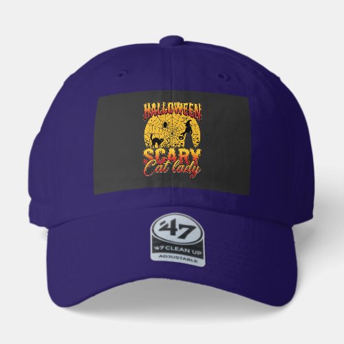 Halloween Scary Cat Lady Witch Spider Web 47 Brand Hat