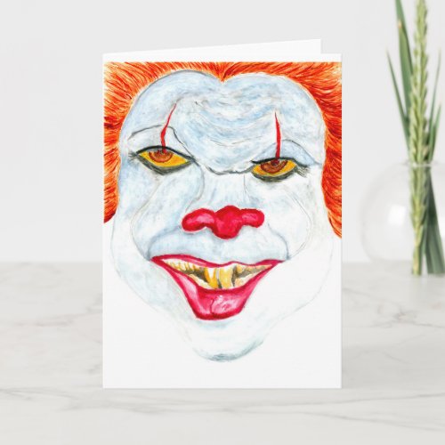 Halloween Scary Clown2 Card
