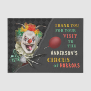 Halloween Scary Clown Adult Creepy Circus Party Tissue Paper