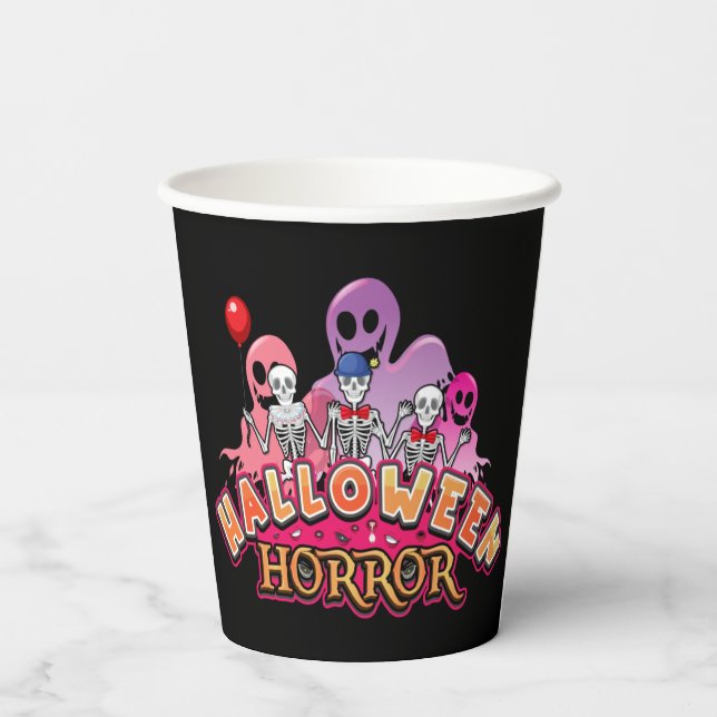 Halloween Scary Clowns Horror    Paper Cups (Back)
