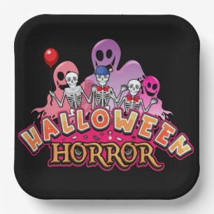 Halloween Scary Clowns Horror   Paper Plates