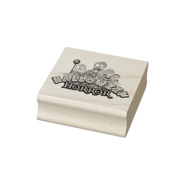 Halloween Scary Clowns Horror Rubber Stamp (Stamp)
