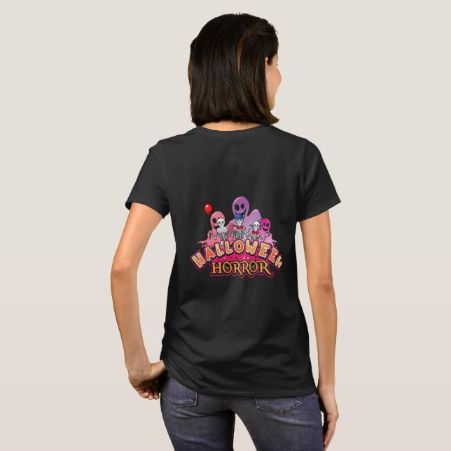 Halloween Scary Clowns Horror   T-Shirt (Back Full)