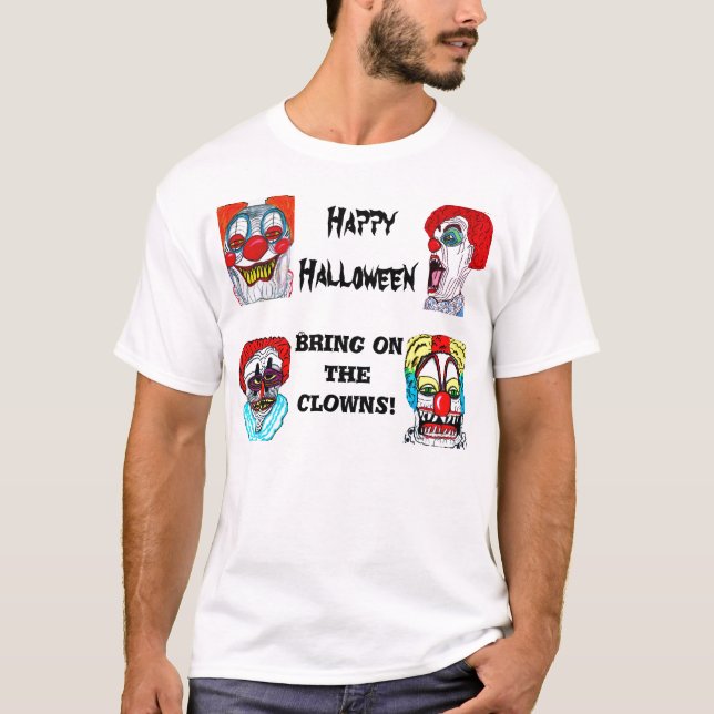HALLOWEEN SCARY CLOWNS tee (Front)