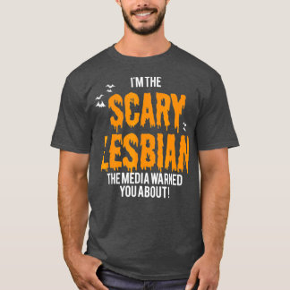 Halloween Scary Costume Lesbian s Lesbian Couple T-Shirt