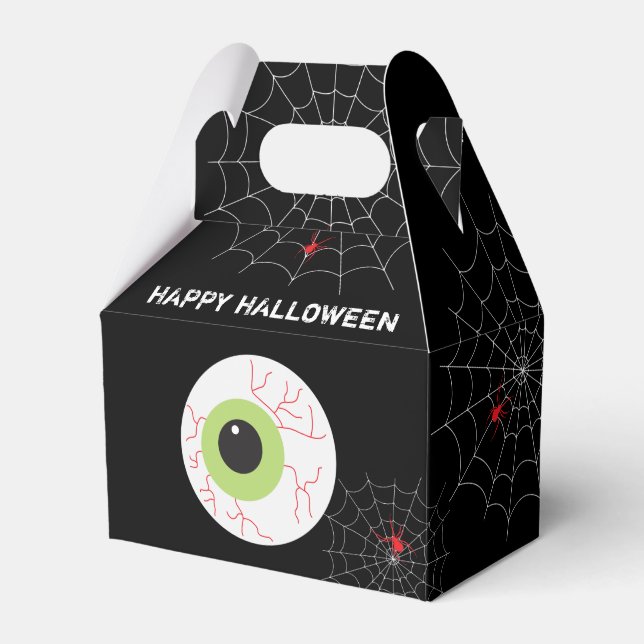 Halloween Scary Eyeball  Favor Boxes (Front Side)
