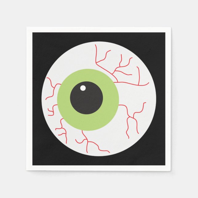 Halloween Scary Eyeball Napkins (Front)