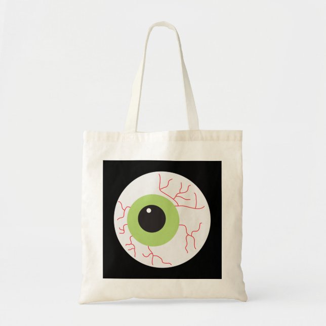 Halloween Scary Eyeball Tote Bag (Front)