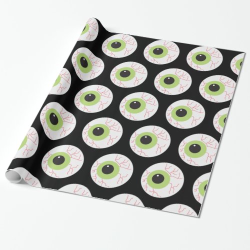 Halloween Scary Eyeball Wrapping Paper