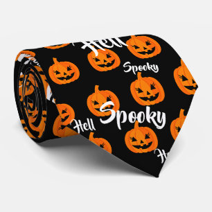 Halloween Scary Face Jack-O-Lantern Custom Neck Tie
