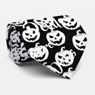 Halloween Scary Face Jack-O-Lantern Custom Neck Tie
