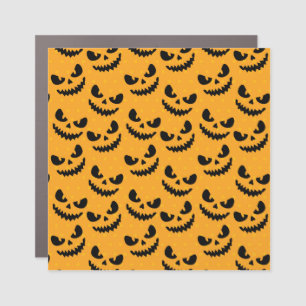 Halloween: scary faces, vintage style. car magnet