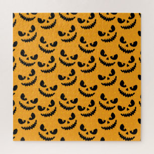 Halloween: scary faces, vintage style. jigsaw puzzle