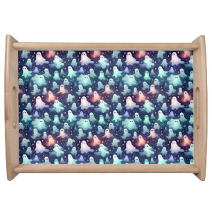 Halloween Scary Ghost and Goblins Serving Tray