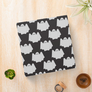 Halloween, Scary Ghost, Trick Or Treat, Boo 3 Ring Binder