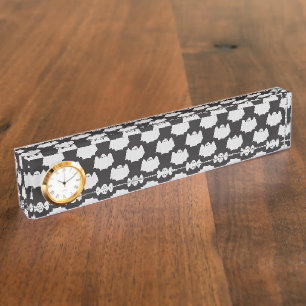 Halloween, Scary Ghost, Trick Or Treat, Boo Desk Name Plate