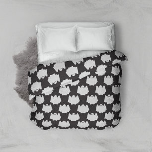Halloween, Scary Ghost, Trick Or Treat, Boo Duvet Cover