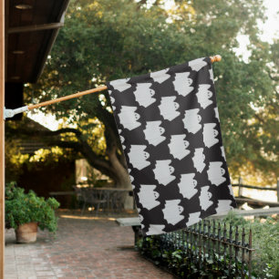 Halloween, Scary Ghost, Trick Or Treat, Boo House Flag