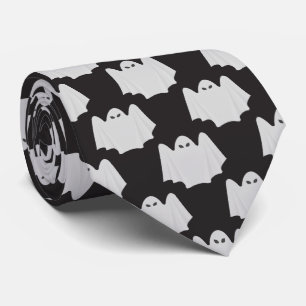 Halloween, Scary Ghost, Trick Or Treat, Boo Neck Tie