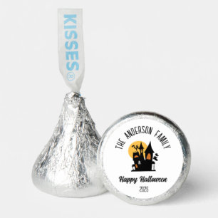 Halloween Scary Haunted  House Personalized Name Hershey®'s Kisses®