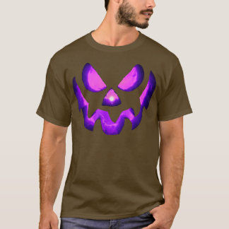 Halloween Scary Jack O Lantern Pumpkin Face  T-Shirt