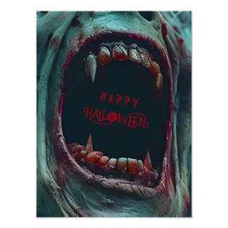 HALLOWEEN SCARY MONSTER COSTUME PARTY PHOTO PRINT