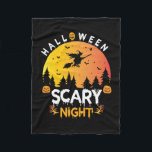 Halloween Scary Night Birthday Fleece Blanket<br><div class="desc">Halloween Scary Night Birthday</div>