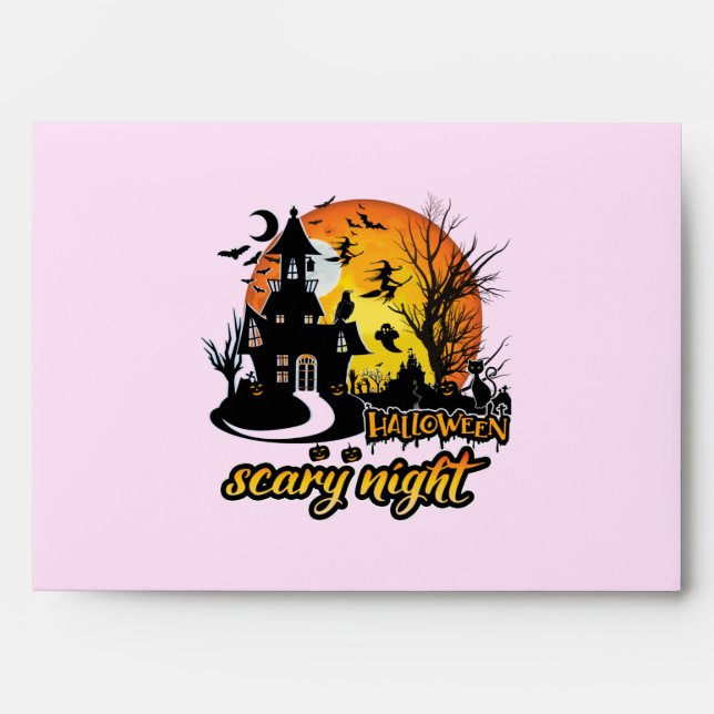 Halloween Scary Night Envelope (Front)