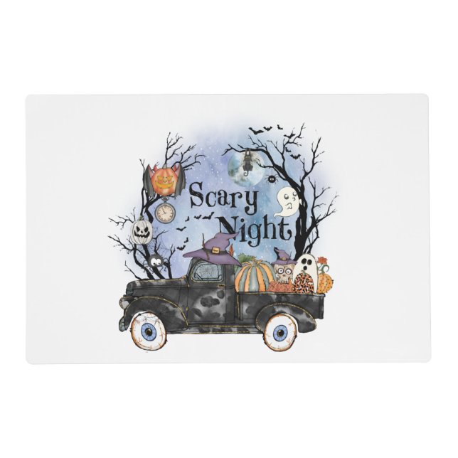 Halloween Scary Night Placemat (Front)