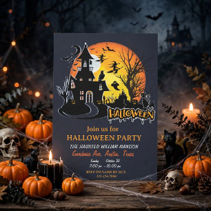 Halloween Scary Night Planner Party Invitation