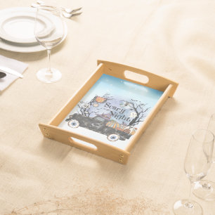 Halloween Scary Night Serving Tray